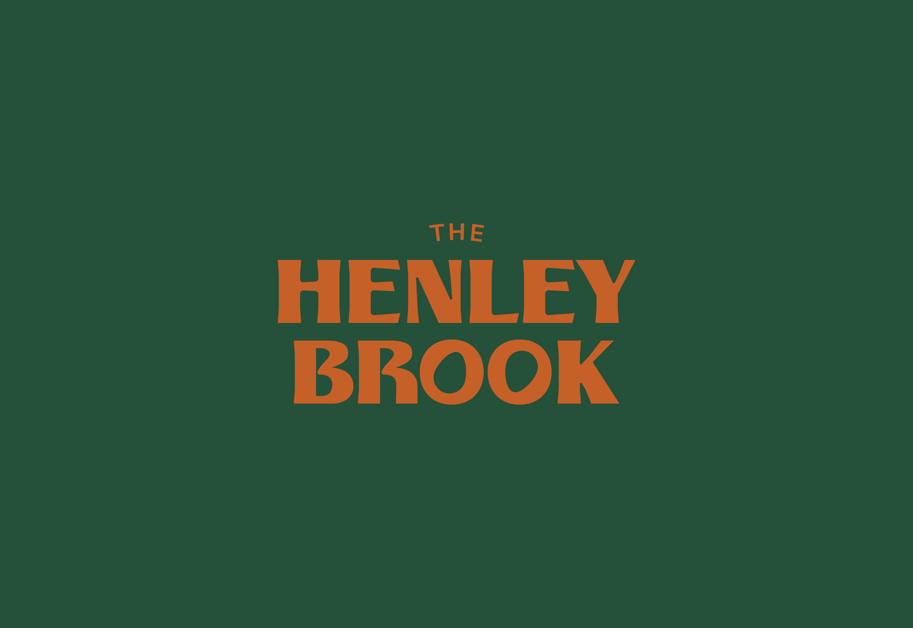 The Henley Brook Logo application and brand identity design
