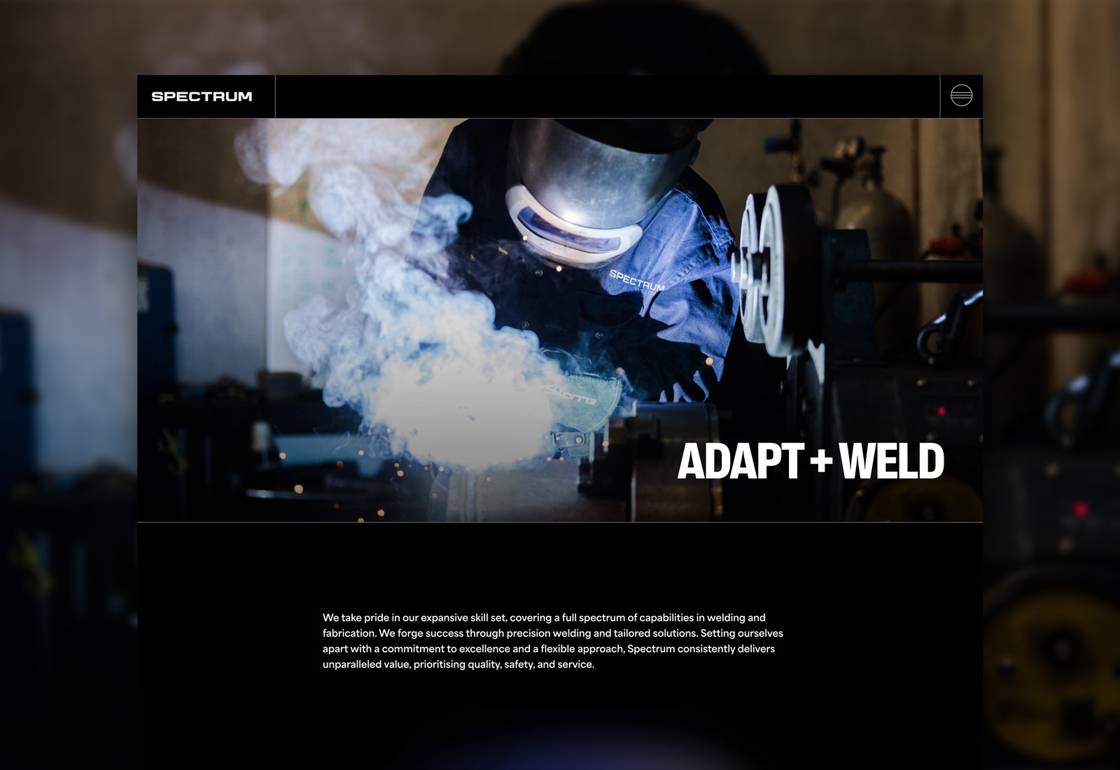 Website design for a welding business in Perth
